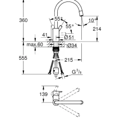 GROHE FEEL KØKKENARMATUR KROM