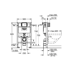GROHE RAPID SL 38618000 INDBYGNINGSCISTERNE