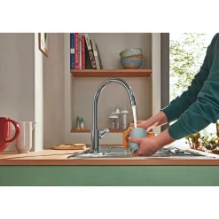 GROHE START EDGE QUICKFIX, C-TUD KØKKENARMATUR KROM