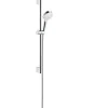 HANSGROHE CROMETTA 1JET ECOSMART BRUSERSTANGSÆT HVID/FORKROMET