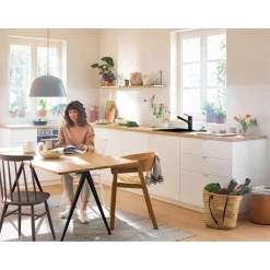 HANSGROHE ZESIS M33 150, 2-JET KØKKENARMATUR MAT SORT