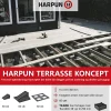 HARPUN TERRASSEBESLAG 296X402X317 MM 60 STK