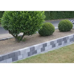 IBF BONDESTEN KANTBLOK 14 X 14 X 21 CM GRÅMIX