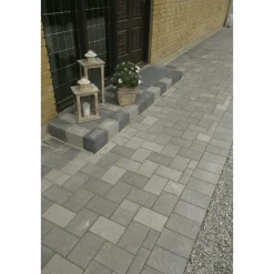 IBF BONDESTEN KANTBLOK 14 X 14 X 21 CM GRÅMIX