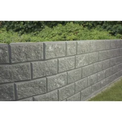 IBF EASYBLOK NORMAL STØTTEMUR 18 X 18 CM GRÅ