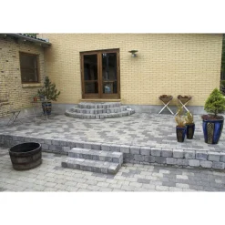 IBF HOLMEGAARDSTEN KANTBLOK 14 X 14 X 21 CM GRÅMIX