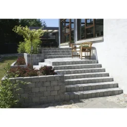 IBF HOLMEGAARDSTEN KANTBLOK 14 X 14 X 21 CM GRÅMIX