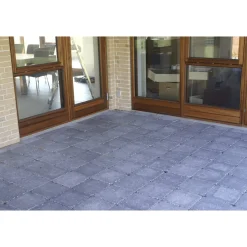 IBF HOLMEGAARDSTEN KVADRAT BELÆGNINGSSTEN 7 X 28 X 28 CM SORT/ANTRACIT