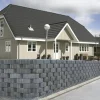 IBF PLANTESTEN TYPE 8 STØTTEMUR 15 X 50 X 25 CM SORT/ANTRACIT