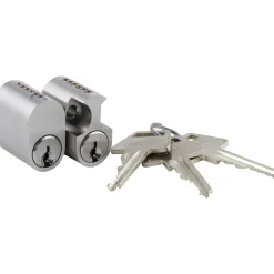 JASA OVAL OG ROKOKO SÆT CYLINDER 6-STIFT SØLV 1 SÆT