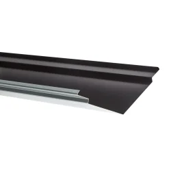 JUAL SORT ALU-PROFIL 1BS, 7" DOBBELT INKL. BLINDFALS SKOTRENDE 1 M