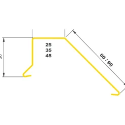 JUAL SORT ALU-PROFIL 5BS, 35 X 30 X 90 MM. STERNKAPSEL 1 M