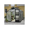 JULIANA COMPACT EKSKL. SOKKEL DRIVHUS 10 MM POLY ANTRACIT 6,6 M2