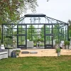 JULIANA GRAND OASE ORANGERI 3 MM HÆRDET GLAS HELE BANER ANTRACIT 18,8 M2