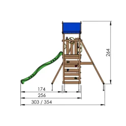JUNGLE GYM PATIO LEGETÅRN NATUR TRÆ