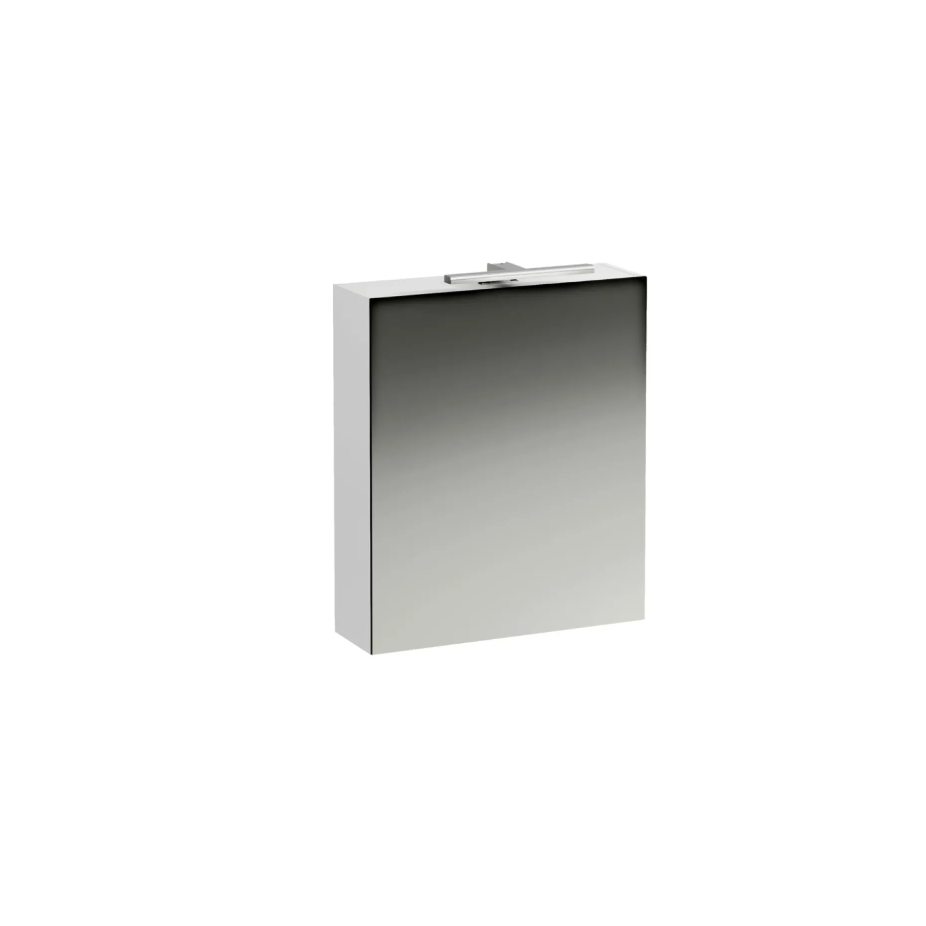 LAUFEN BASE SPEJLSKAB HØJREHÆNGT M. LYS OG STRØMUDTAG EU IP 44 HVID 60 X 70 CM