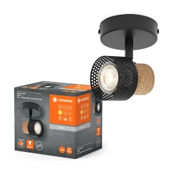 LEDVANCE DECOR CORK SPOTLAMPE SORT GU10 3,4W