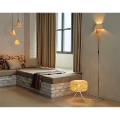 LEDVANCE DECOR RAFFIA GULVLAMPE BRUN/GRØN 22,8 CM