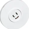 LK FUGA Ø80MM LAMPESTIKDÆKSEL HVID