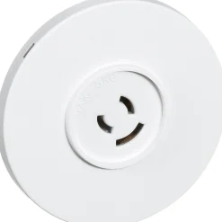 LK FUGA Ø80MM LAMPESTIKDÆKSEL HVID