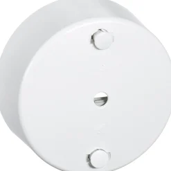 LK RUND Ø80MM LAMPEUDTAG HVID