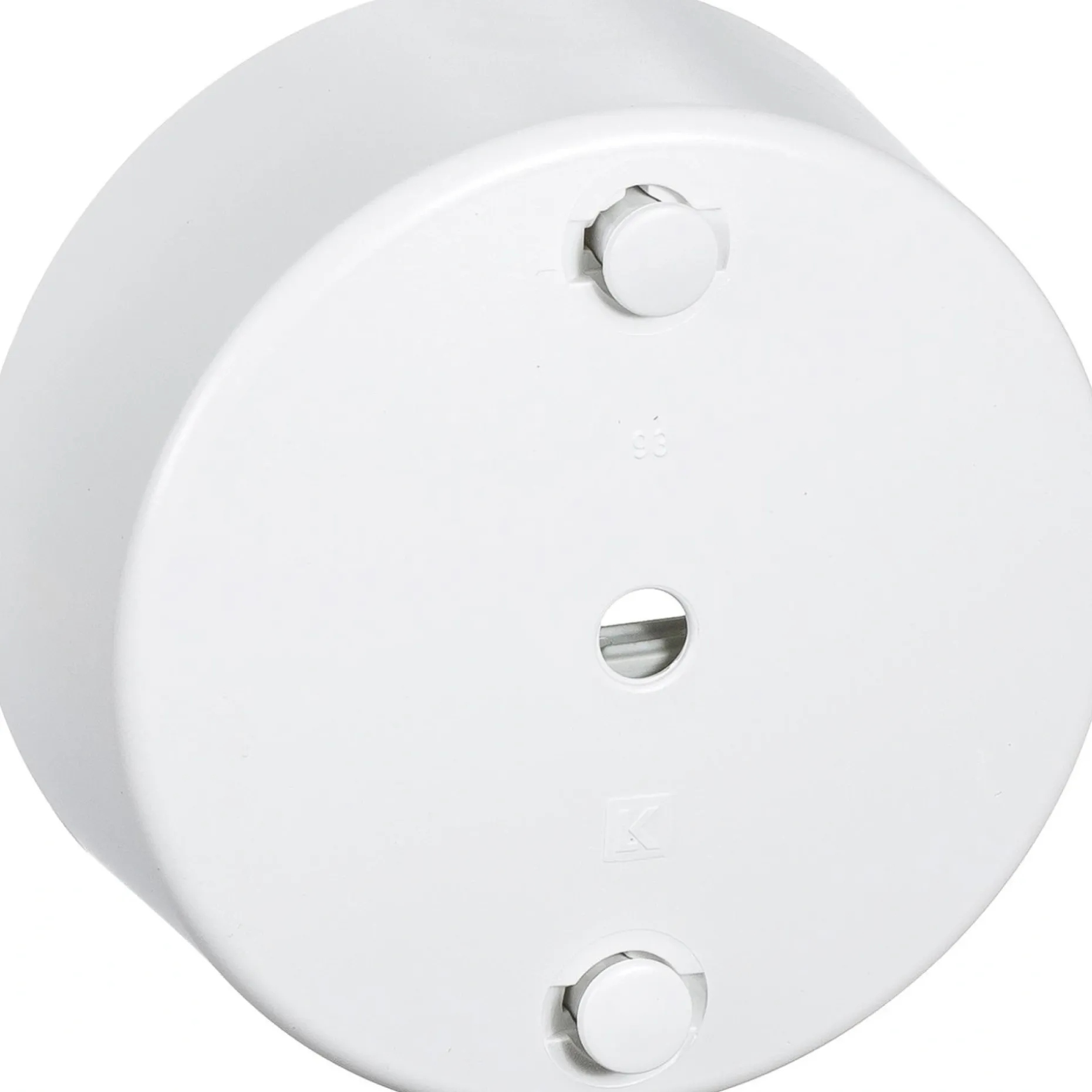 LK RUND Ø80MM LAMPEUDTAG HVID