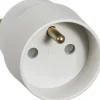 LK SCHUKO ADAPTER LYSEGRÅ 0