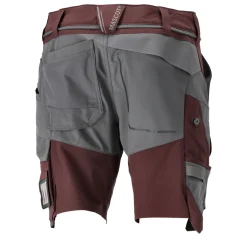MASCOT CUSTOMIZED 22149 SHORTS 24C49 BORDEAUX/STENGRÅ