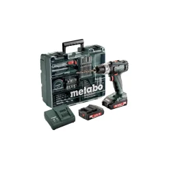 METABO BS 18 L 2X2,0 13MM BORE-/SKRUEMASKINE AKKU MED BATTERI