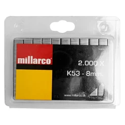 MILLARCO K53 HÆFTEKLAMME GALVANISERET 20 MM 2000 STK