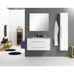 MILOBAD VENICE HØJSKAB LÅGE HVID HØJGLANS 30 X 150 CM