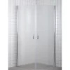 MILOBAD 90X90X195CM BUET BRUSEHJØRNE FROST 90 CM