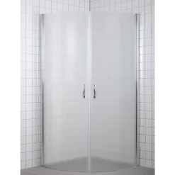MILOBAD 90X90X195CM BUET BRUSEHJØRNE FROST 90 CM