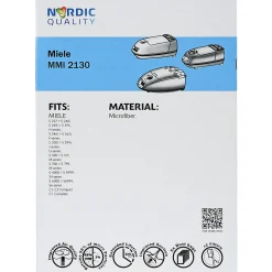 NORDIC QUALITY MMI 2130 STØVSUGERPOSE 5 STK. + 2 FILTRE