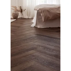 NOVEGO SILDEBEN SMOKED OAK VINYLGULV MØRKEBRUN