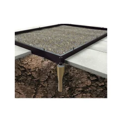 OUTRIUM HALLS DRIVHUS INKL. SOKKEL 3 MM DELT GLAS SORT 5 M²