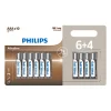 PHILIPS ALKALINE AAA BATTERI 10 STK/PAK