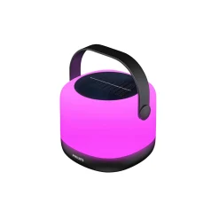 PHILIPS ALULA GENOPLADELIG SOLCELLE BORDLAMPE SORT