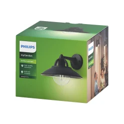 PHILIPS CORMORANT UDENDØRS VÆGLAMPE SORT 42W