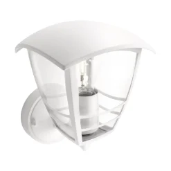 PHILIPS CREEK OP U/SENSOR UDENDØRS VÆGLAMPE HVID 60W