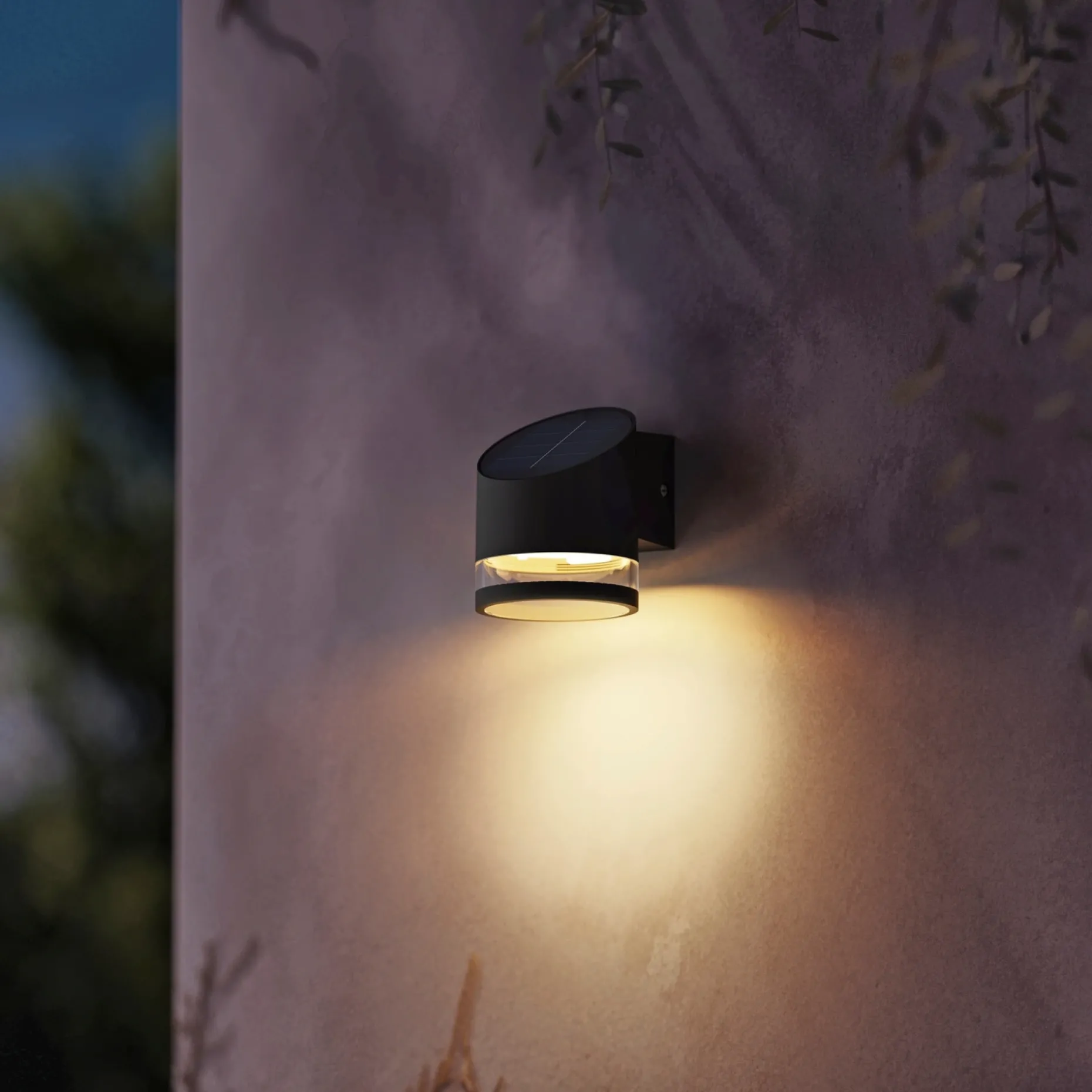 PHILIPS FYVE SOLCELLE VÆGLAMPE SORT 1,5W