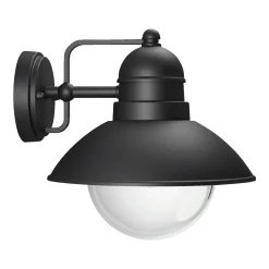 PHILIPS HOVERFLY UDENDØRS VÆGLAMPE SORT 60W