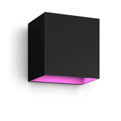 PHILIPS HUE RESONATE DOWNWARD UDENDØRS VÆGLAMPE 8W SORT