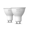 PHILIPS HUE W 2-PAK SMART LED PÆRE GU10 SPOT 5W