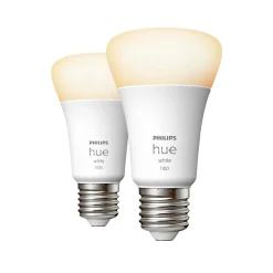 PHILIPS HUE W 2-PAK SMART LED PÆRE E27 STANDARD 10W