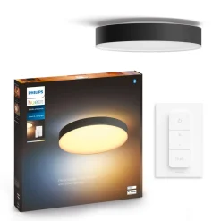 PHILIPS HUE WA ENRAVE XL PLAFOND 48W SORT 600 MM