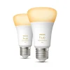 PHILIPS HUE WA 2-PAK SMART LED PÆRE E27 STANDARD 9W