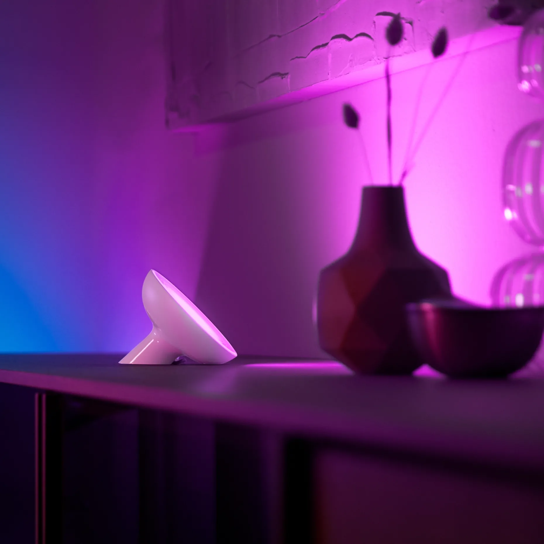 PHILIPS HUE WCA BLOOM BORDLAMPE HVID 10,1 CM