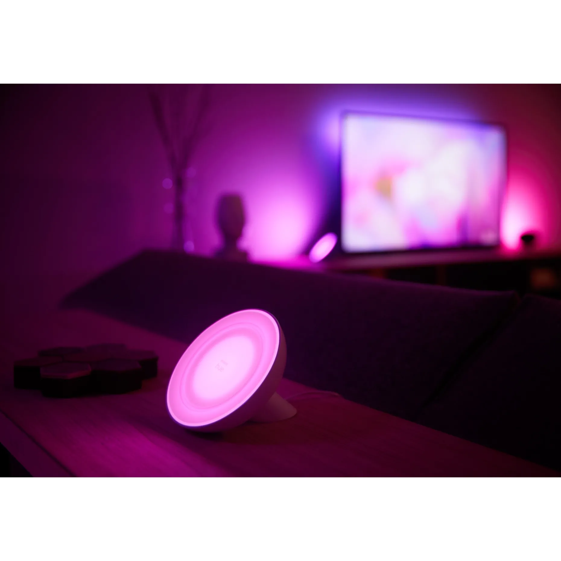PHILIPS HUE WCA BLOOM BORDLAMPE HVID 10,1 CM
