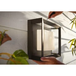 PHILIPS HUE WCA ECONIC SQUARE UDENDØRS VÆGLAMPE 15W SORT